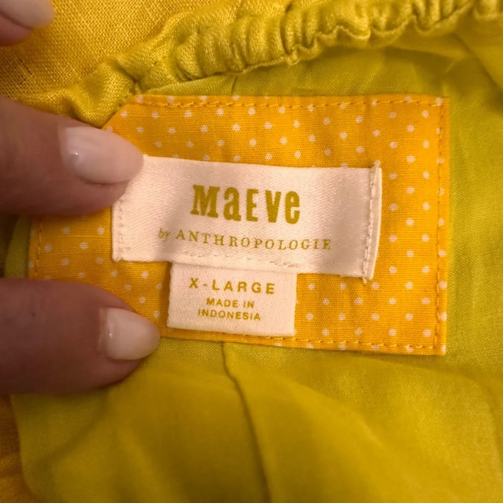 MAEVE BY ANTHROPOLOGIE YELLOW DRESS - Picture 5 of 6
